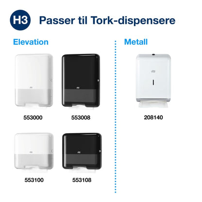 Håndtørk H3 Singelfold Advanced 2l